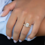 Load image into Gallery viewer, 1.50 CT Elongated Cushion Cut  Moissanite Diamond Solitaire Engagement Ring