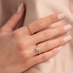 Load image into Gallery viewer, 1.50 CT Pear Cut Solitaire Moissanite Diamond Engagement Ring