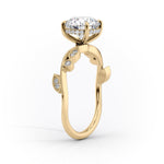 Load image into Gallery viewer, 1.50 CT Round Cut Nature Inspired Moissanite Engagement Ring For Her