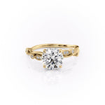 Load image into Gallery viewer, 1.50 CT Round Cut Nature Inspired Moissanite Engagement Ring For Her
