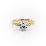 Load image into Gallery viewer, 1.50 CT Round Brilliant Vintage Moissanite Diamond Engagement Ring For Women