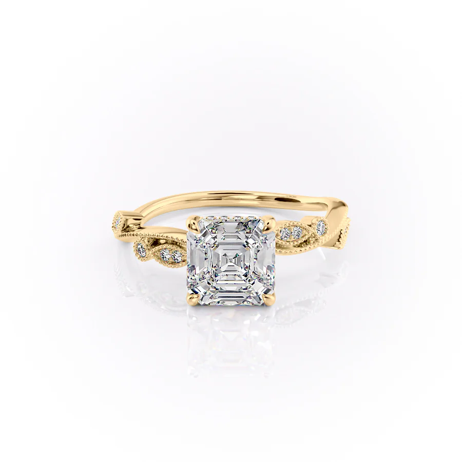 Square Cut Engagement Ring