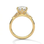 Load image into Gallery viewer, 3.50 CT Round Cut Cluster Moissanite Diamond Engagement Ring