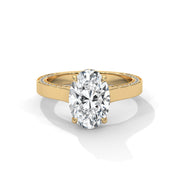 Wide Band Engagement Ring