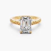 Milgrain Engagement Ring