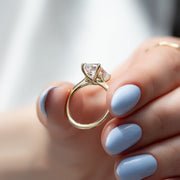 Emerald Cut Moissanite Ring