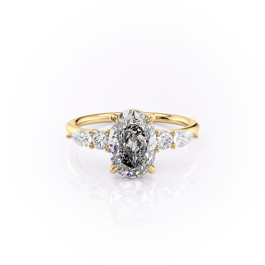 Oval Cluster Ring