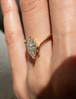 Load image into Gallery viewer, 2.0CT Marquise Cut Moissanite Unique Engagement Ring
