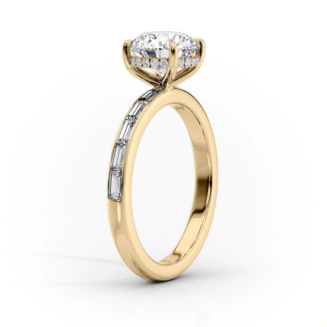 White Gold Moissanite Ring