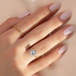 Load image into Gallery viewer, Floral Diamond Engagement Ring