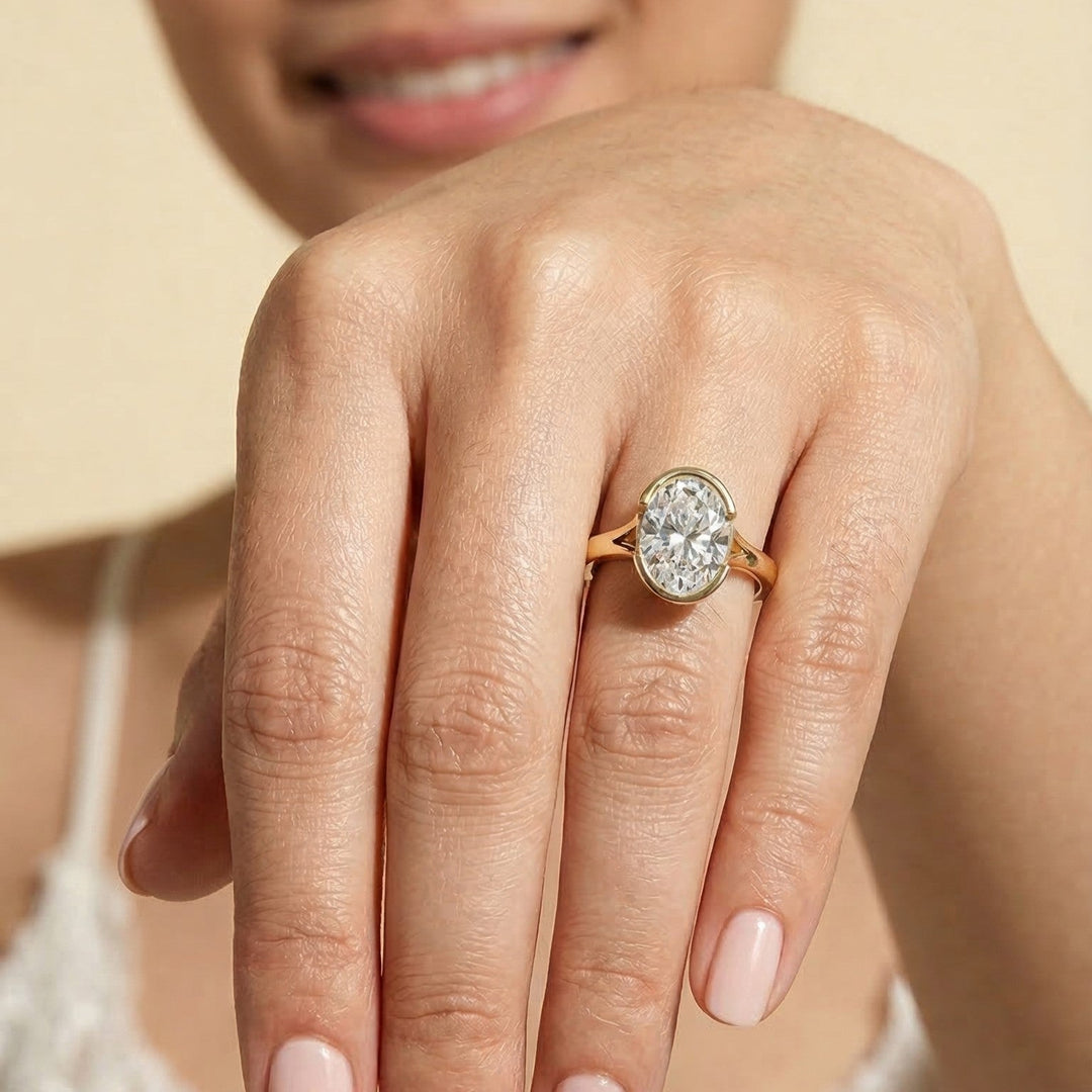 Moissanite Diamond Ring