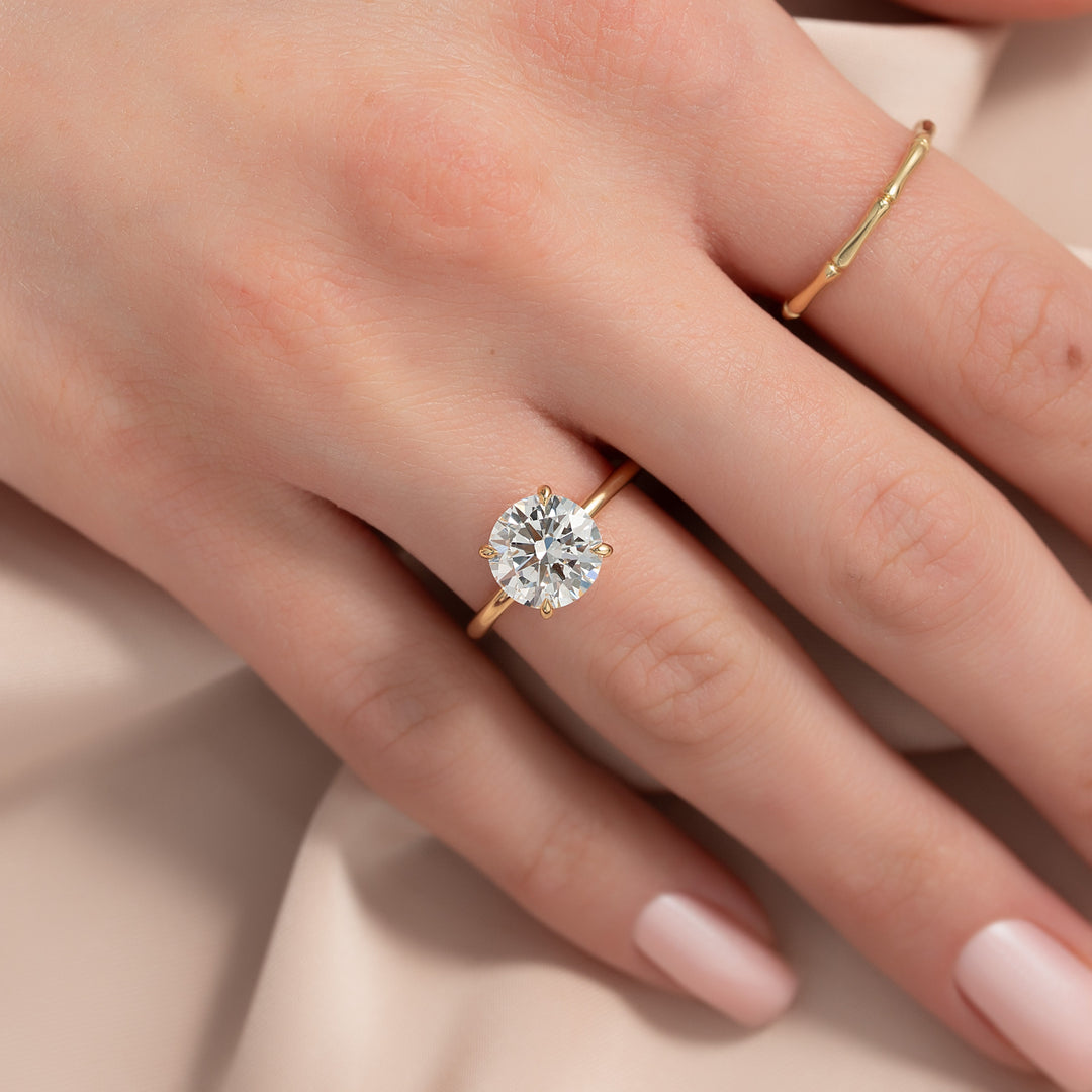 Moissanite Solitaire Ring