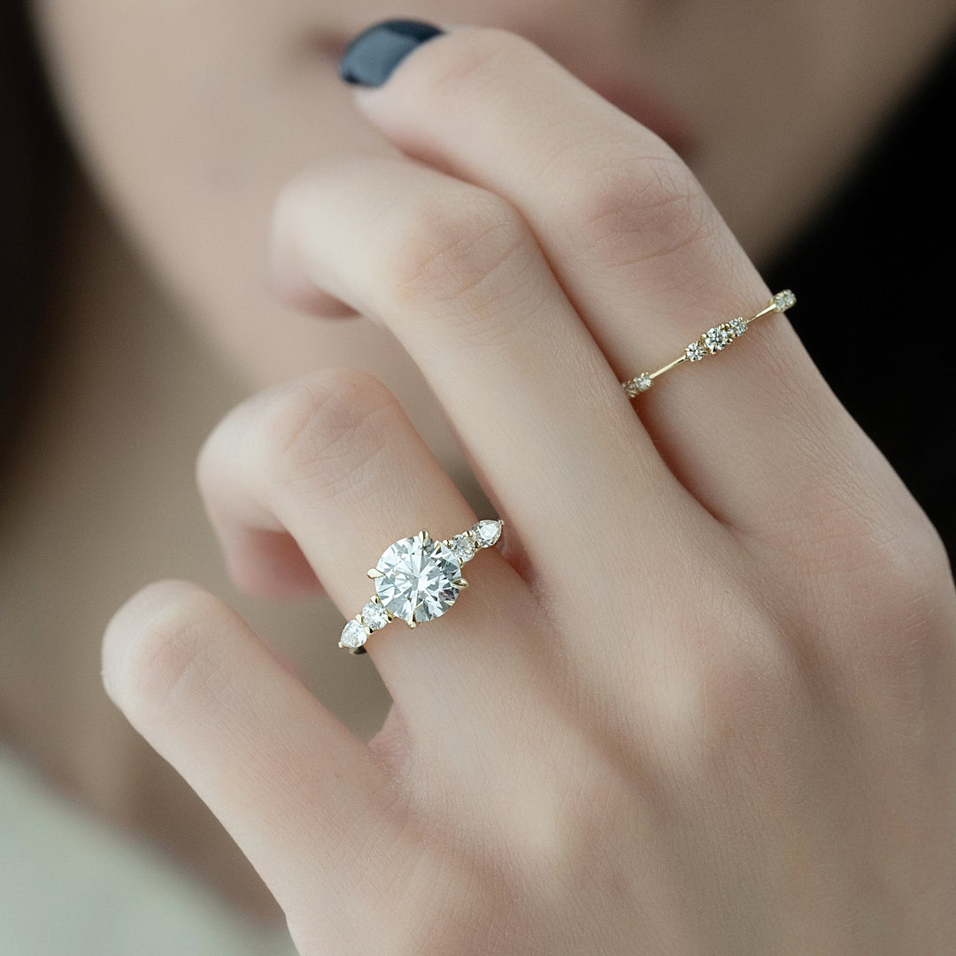 Round Diamond Five Stone Ring
