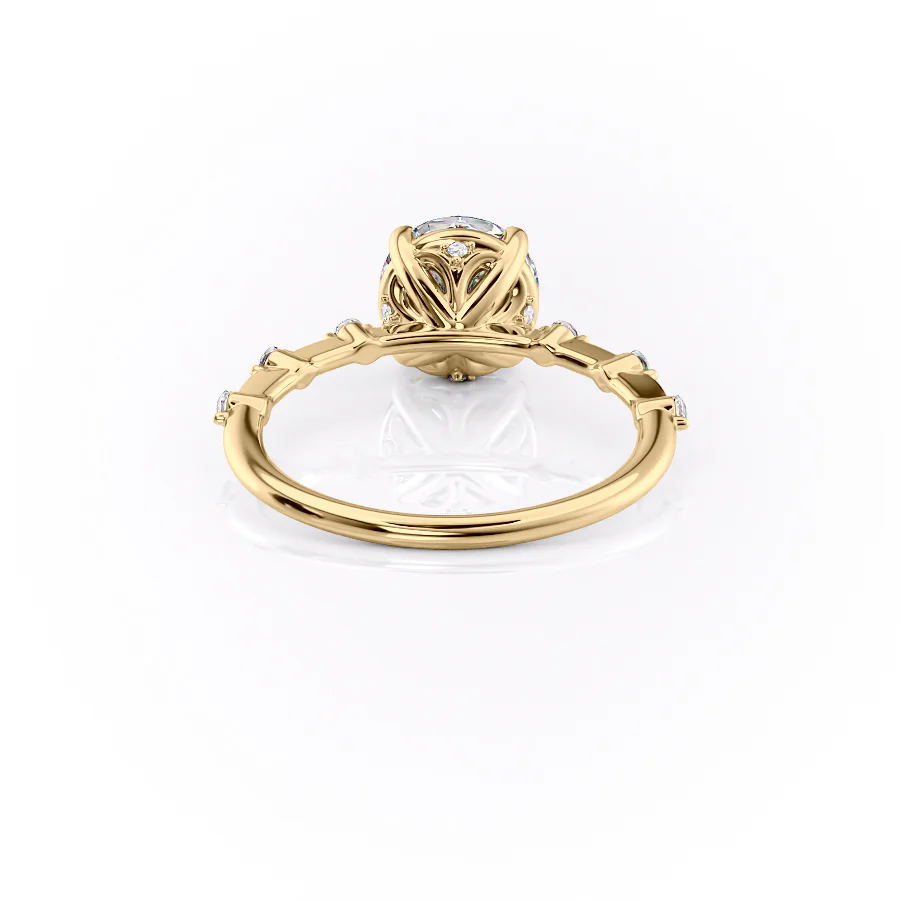 Modern Moissanite Ring