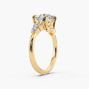 Round Moissanite Engagement Ring