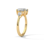 Three Stone Moissanite Ring