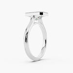 Load image into Gallery viewer, 4.0CT Radiant Diamond Moissanite Unique Bezel Engagement Ring