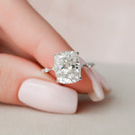 Load image into Gallery viewer, 5.00 CT Elongated Cushion Cut Moissanite Engagement Ring
