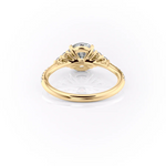 Load image into Gallery viewer, 1.50 CT Round Cut  Moissanite Diamond Cluster Pave Engagement Ring