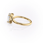 Load image into Gallery viewer, 2.0CT Radiant Cut Moissanite Diamond Bypass Engagement Ring
