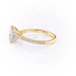 Load image into Gallery viewer, 1.0CT Princess Diamond Moissanite Three Stone Engagement Ring