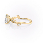 Load image into Gallery viewer, 1.0CT Asscher Diamond Moissanite Milgrain Engagement Ring