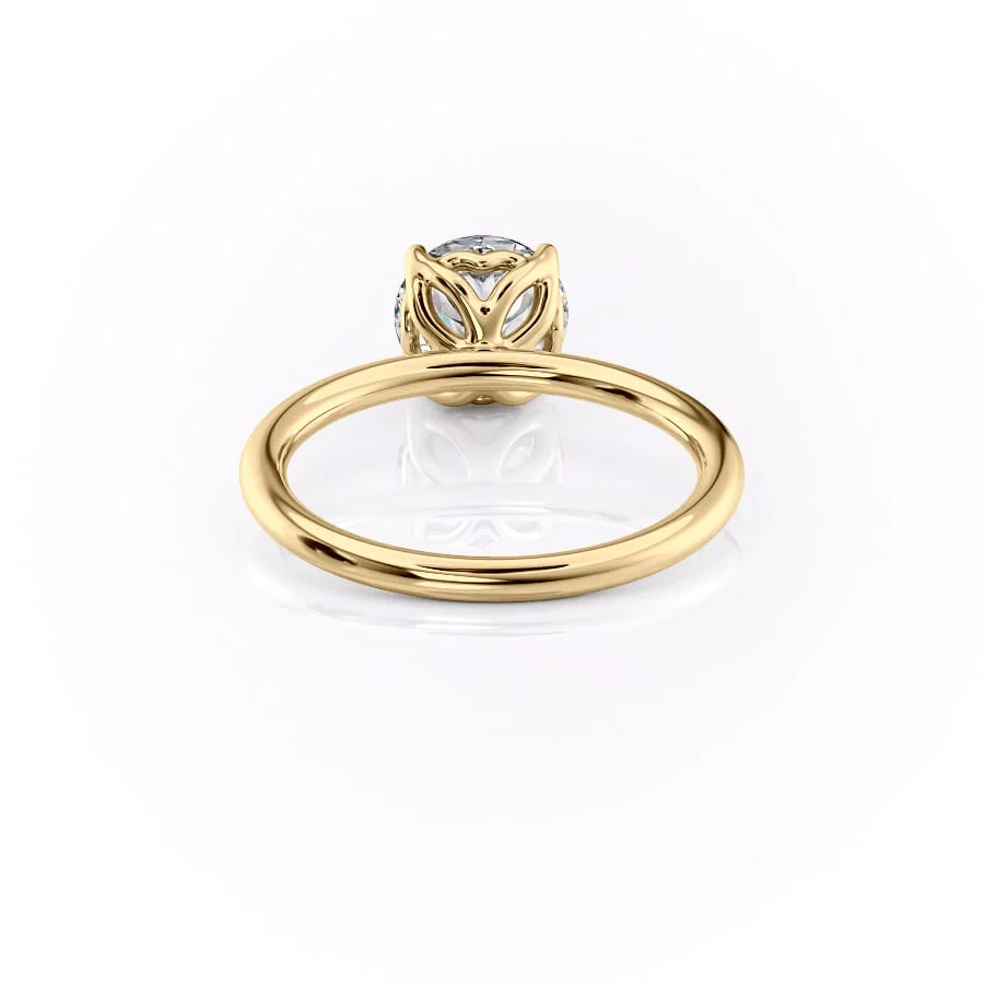2.0 CT Round Diamond Lab Grown Solitaire Engagement Ring
