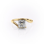 Load image into Gallery viewer, 1.0CT Princess Diamond Moissanite Bypass Engagement Ring