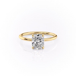 Load image into Gallery viewer, 1.50 CT Elongated Cushion Cut  Moissanite Diamond Solitaire Engagement Ring