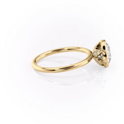 2.0CT Round Diamond Lab Grown Bezel Engagement Ring