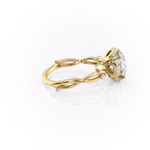 Load image into Gallery viewer, 2.0CT Round Diamond Lab Grown Halo Nature Inspired Engagement Ring