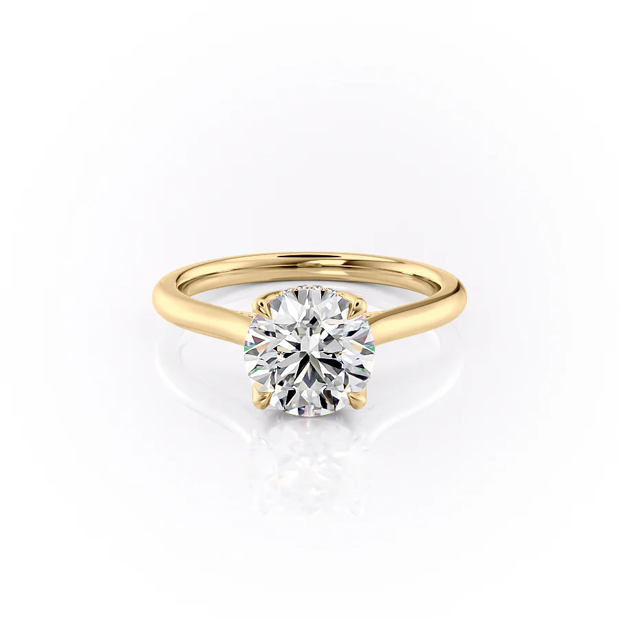 1.50 CT Round Diamond Lab Grown Solitaire Engagement Ring
