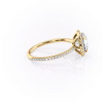 Load image into Gallery viewer, 1.0CT Round Diamond Moissanite Halo Engagement Ring