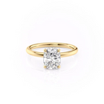 Load image into Gallery viewer, 1.50 CT Elongated Cushion Cut Solitaire Moissanite Diamond Engagement Ring