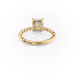 Load image into Gallery viewer, 1.50 CT Princess Cut Solitaire Moissanite Diamond Pave Engagement Ring