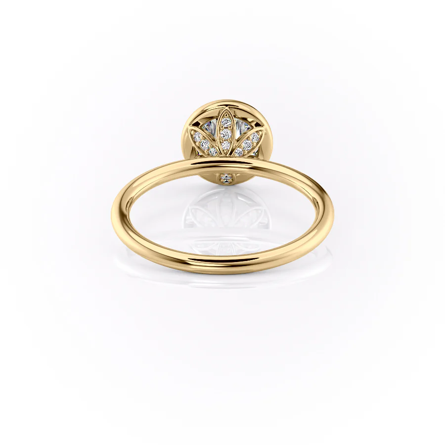 2.0CT Round Diamond Lab Grown Bezel Engagement Ring