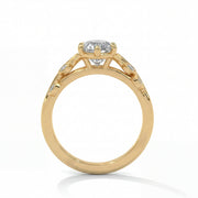 4.0CT Marquise Cut Moissanite Diamond Bezel Cluster Engagement Ring