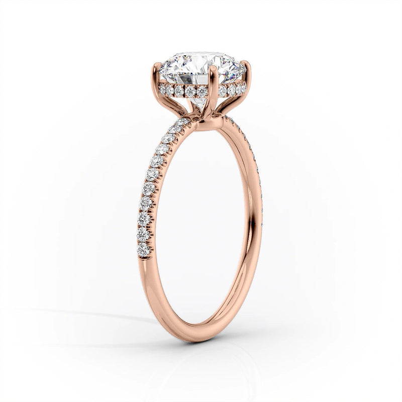 3 CT Marquise Lab Grown Pave Engagement Ring