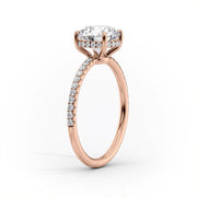 3 CT Marquise Lab Grown Pave Engagement Ring