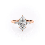 Load image into Gallery viewer, 3 CT Marquise Cut Three Stone Solitaire Ring Moissanite Engagement Ring
