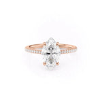 Load image into Gallery viewer, 3 CT Marquise Lab Grown Diamond Pave Engagement Ring
