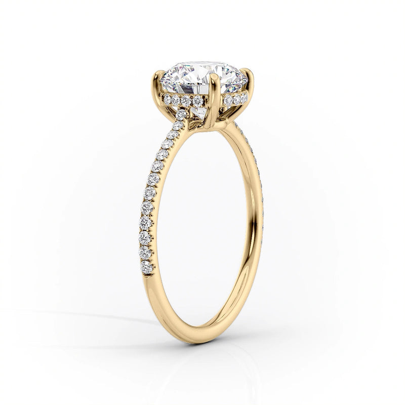 3 CT Marquise Lab Grown Pave With Halo Engagement Ring