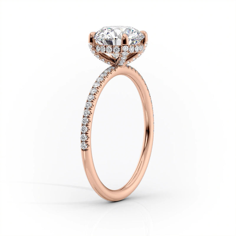 Unique 2 CT Marquise Lab Grown Pave Engagement Ring