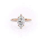 Load image into Gallery viewer, 2.50 CT Marquise Cut Moissanite Pave Set Engagement Ring
