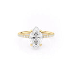 Load image into Gallery viewer, 3 CT Marquise Lab Grown Diamond Pave Engagement Ring
