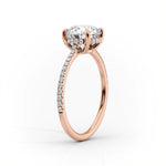 Load image into Gallery viewer, 3 CT Marquise Lab Grown Pave With Halo Engagement Ring
