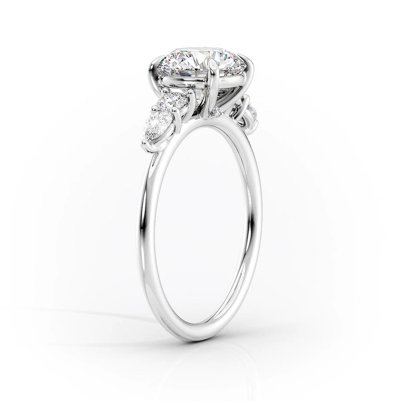 Solitaire Marquise Diamond Engagement Ring Lab Grown Diamond Wedding Ring