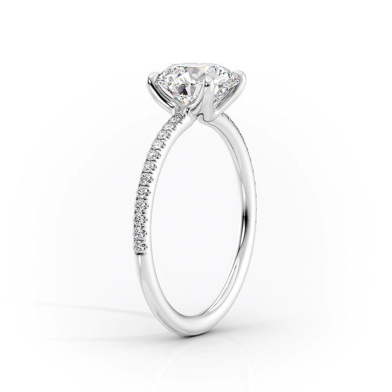 2.50 CT Marquise Cut Moissanite Pave Set Engagement Ring