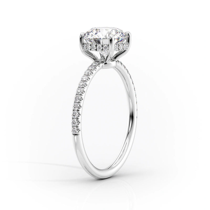 3 CT Marquise Lab Grown Pave Engagement Ring