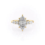 Load image into Gallery viewer, Solitaire Marquise Diamond Engagement Ring Lab Grown Diamond Wedding Ring
